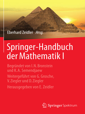 cover image of Springer-Handbuch der Mathematik I